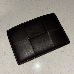 COPY - Chocolate brown Bottega card holder